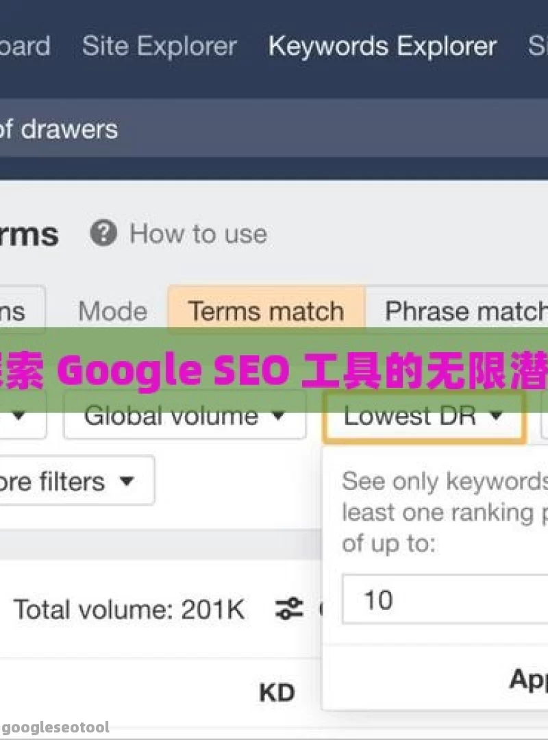 探索 Google SEO 工具的无限潜力