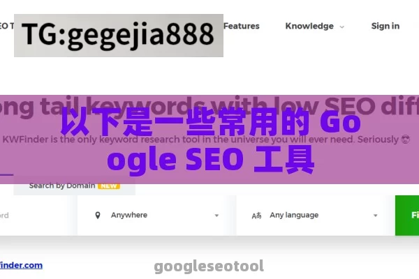 以下是一些常用的 Google SEO 工具