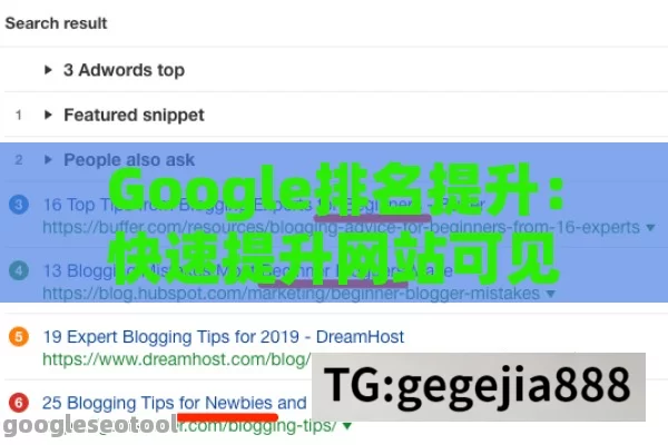 Google排名提升：快速提升网站可见性的有效策略与工具